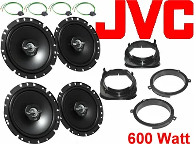 Produktbild von JVC passend für Mercedes Benz W202 C Klasse Komplett Lautsprecher Boxen Set Vorn Hinten 600 Watt