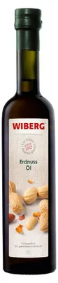 Zdjęcie produktu dla Olej arachidowy Wiberg tłoczony na zimno z prażonych orzeszków ziemnych 500ml