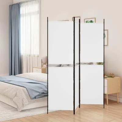 Produktbild von "2026 Promotion" 3-tlg. Paravent Weiß 150x180 cm Stoff - Paravents CC21175