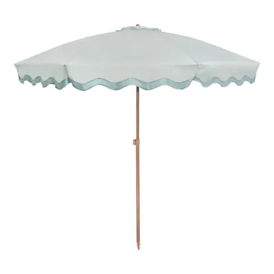 Produktbild von Sonnenschirm Strand Polyester 225x220cm Blau