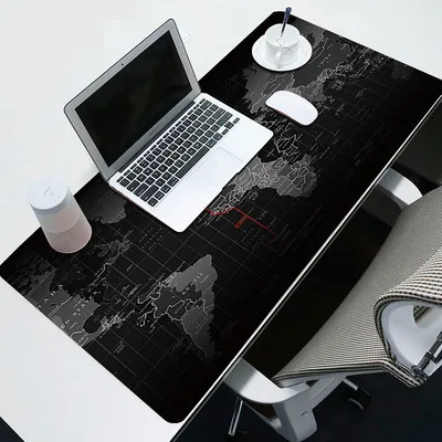 Produktbild von GKA XXL Gaming Mauspad 800 x 300 mm Schreibtischunterlage Gross - XXL Mousepad Weltkarte Welt Mousepad Office