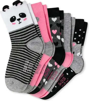 Produktbild von Schiesser Kleinkinder Mädchen 5 Pack Kindersocken 19/22 sortiert 1 5er-Packung
