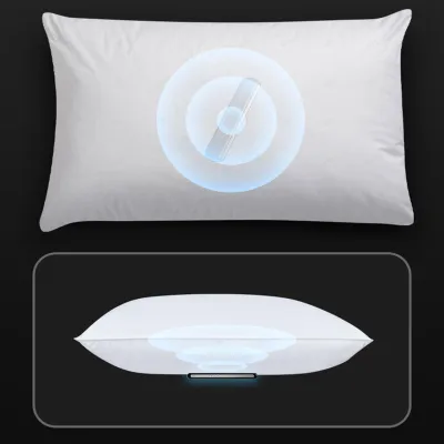Image de Haut-parleurs pour oreiller, conduction osseuse, Bluetooth, casque pour dormir, bruit blanc, aide à l'endormissement sans fil, noir, standard