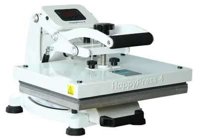 Produktbild von HappyPress-4 A4 Transferpresse ohne Auto-Open & Draw-Funktion – Transferpresse für Textildruck, T-Shirts, Flexfolie, Flockfolie, DTF White