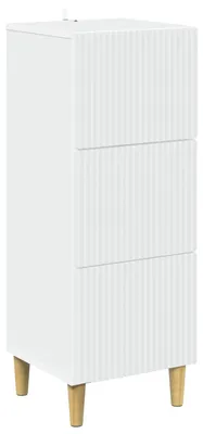 Immagine prodotto di vidaXL Comodino bianco 33 x 34,5 x 90 cm in materiale derivato dal legno