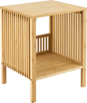 Zdjęcie produktu dla Stolik boczny 'Varde' 50 x 39 x 33 cm naturalny bambus