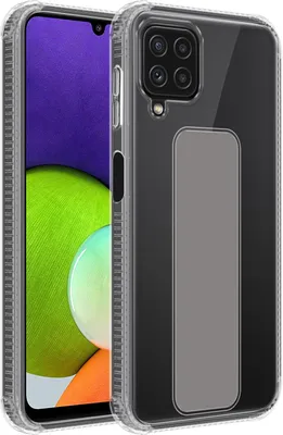 Produktbild von Cadorabo Schutzhülle für Samsung Galaxy A22 4G / M22 / M32 4G Hülle in Grau Etui TPU Silikon Case Cover Standfunktion