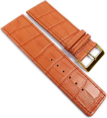 Produktbild von Louisiana Print Ersatzband Uhrenarmband Kalbsleder Aprikose 21770G, Stegbreite:12mm