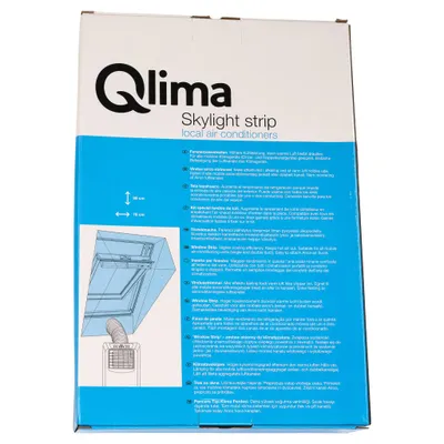 Produktbild von Qlima Window fitting kit WKR 01, Armatur/Steckverbinder Klimaanlage, Grau, 1 Stück(e), Qlima, 780 mm, 600 mm