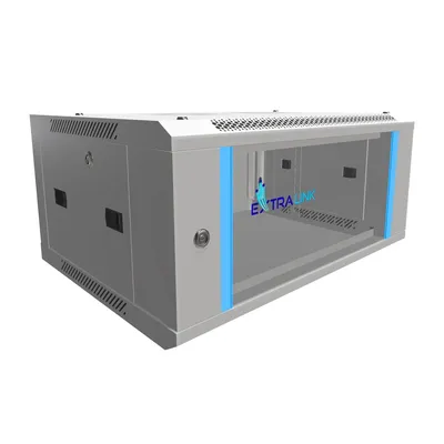 Productafbeelding van Extralink 4U Rackkast 600 x 450 mm, Grijs, Wandmontage, 19-inch Serverkast