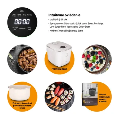 Obrázok produktu pre Lauben Reiskocher 3.0l LBNLSRC3000WT Low-Sugar weiß retail