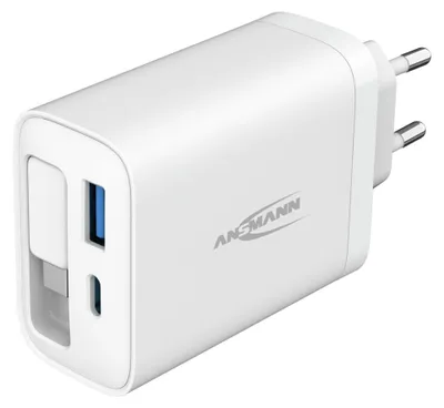 Productafbeelding van ANSMANN USB-oplader 230PD, 30W, met USB-C kabel / USB-C / USB / 30W