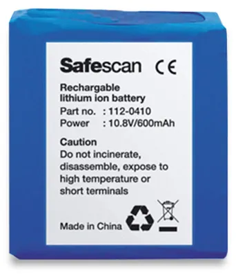 Obrázok produktu pre Safescan LB-105, 600 mAh, Lithium-ion (Li-ion), 10,8 V, Modrá, 1 kusov