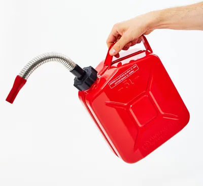 Produktbild von BW® Kraftstoffkanister Metall Benzinkanister 5 Liter mit Schraubverschluss mit Ausgießer - Rot RAL 3000 - UN-Zulassung - Hergestellt in Europa