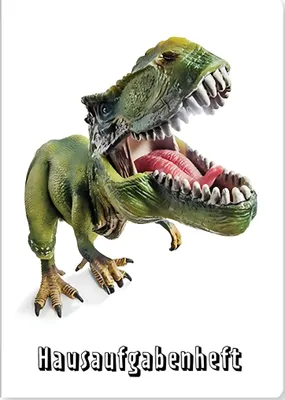 Produktbild von ADINA Hausaufgabenheft A5 (Dino) für Schlaue Faule mit Schutzumschlag