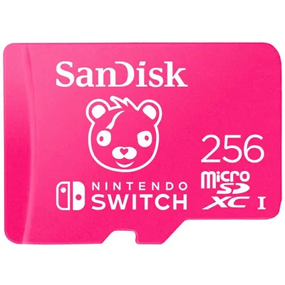 Immagine prodotto di SanDisk Nintendo Switch - Scheda di memoria flash edizione Fortnite - 256 GB - UHS-I U3 - microSDXC UHS-I