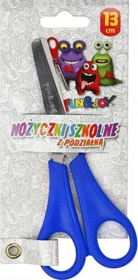 Obrázek produktu pro Odstupňované školní nůžky 13 cm blistr Fun&Joy
