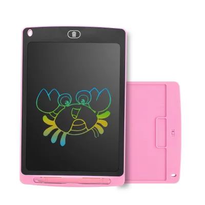 DTC GmbH Zaubertafel LCD Schreibtafel Zeichenbrett Bildschirm 8,5 Zoll Maltafel ( Lernspielzeug-Geschenk für Kinder 3-7Jahre altes Mädchen ROSA 10inch