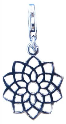 Immagine prodotto di Ciondolo con moschettone "Chakra Sahasrara" 1,4 cm argento 925