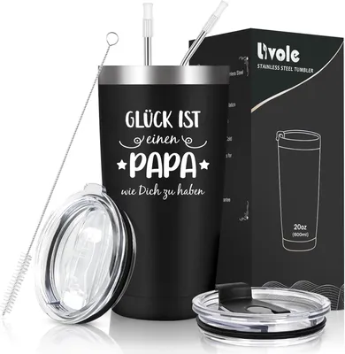 Immagine prodotto di Tazza termica isolata sottovuoto, a doppia parete, capacità 600 ml, ideale per vino e bevande calde
