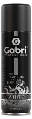 Produktbild von Gabri Professional - Pro Temporary Hair Colour Spray White 150ml