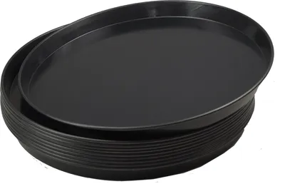 Produktbild von 10 Stück Pizzablech rund aus Blaublech Ø 50cm schwere Profiqualität