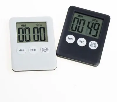 Zdjęcie produktu dla Elektroniczny minutnik kuchenny z funkcją przypomnienia, srebrny, ultracienki, do kuchni