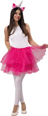 Produktbild von Tüllrock mit Unterrock pink