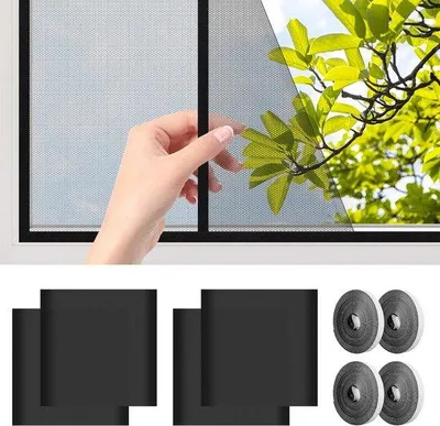Obrázok produktu pre Sieťka proti hmyzu na okno, 130 x 150 cm, samolepiaca, ochrana proti hmyzu
