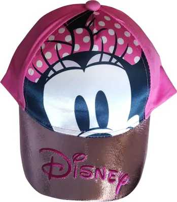 Produktbild von Disney Minnie Mouse Kinder Baseballmütze, Basecap, Kappe, verstellbar, Metallic-Effekt, PINK, Gr.52
