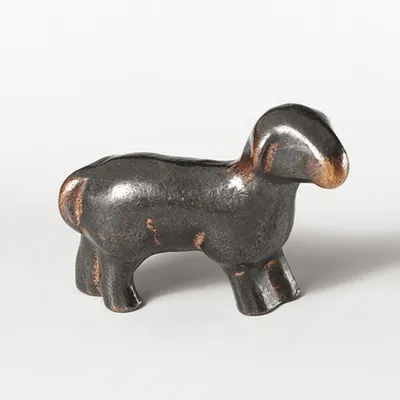 Produktbild von Schaf, stehend 3 x 4 cm Bronze, Krippenfigur