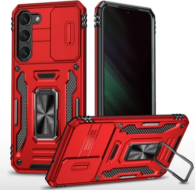 Produktbild von König Design Hülle kompatibel mit Samsung Galaxy S24 Plus Kunststoff Soft Handyhülle - Handy Case Rot