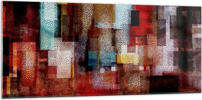 Produktbild von Bilder auf glas - Abstraktion modern - 120x50cm - Glasbilder - Wandbilder - Kunstdruck - zum Aufhängen bereit - Wanddekoration aus Glas - Glas Bilder - Wandbild auf Glas - Einteilig - GAB120x50-3504