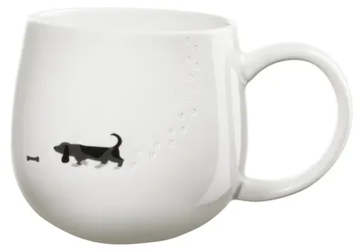 Produktbild von ASA Henkelbecher Magu Footprints Dog 400ml