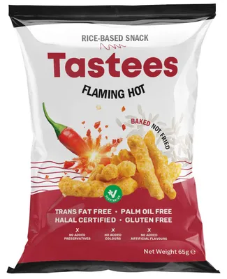 Produktbild von Tastees Flaming Hot 65g