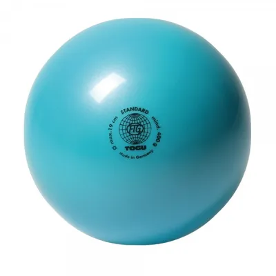 Produktbild von TOGU® Gymnastikball RSG Standard | 420 g | Ø 19 cm | TÜRKIS | inkl. Ballnadel | unlackiert