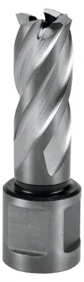 HSS-Kernbohrer 18 mm, Weldonschaft, Schnitttiefe 30 mm, 5 Zähne