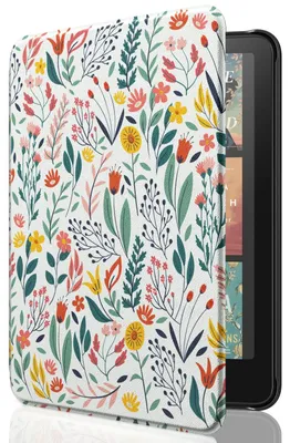 Obrázok produktu pre Puzdro MoKo pre 7" Kindle Paperwhite 12. generácie a Colorsoft, s motívom kvetov