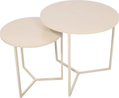 Produktbild von LOFT42 Elvy Set Beistelltischs rund - schwarz - Ø49x52