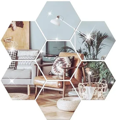 Immagine prodotto di Set di specchi decorativi da 12 pezzi in acrilico, 20 cm
