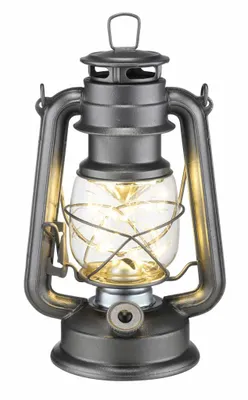 Produktbild von Metall Laterne mit LED Lichterkette