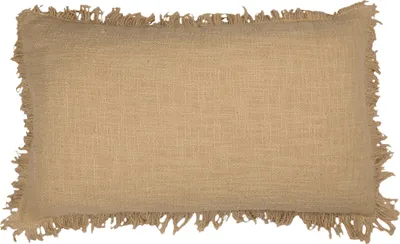 Produktbild von Kissen - Ockergelb - 30 x 50 cm - mit Fransen