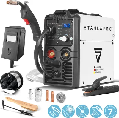 Obrázek produktu pro STAHLWERK MIG MAG 160 M IGBT 5 v 1 kombinovaná svárecka se 160 ampéry
