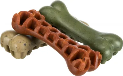 Produktbild von Trixie Denta Fun Veggie Honey Comb Bone mit Seealgen 12 cm/ 58 g
