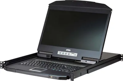 Produktbild von ATEN CL3116NX CH KVM-Switch 16-Port, 18,5"-LCD-Konsole (PS/2-USB, VGA) CH-Layout