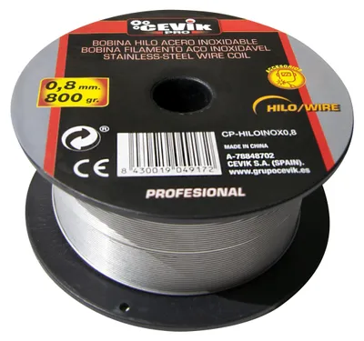 Obrázok produktu pre Cevik, cievka, nerezová oceľ, 0,8 mm, 800 g