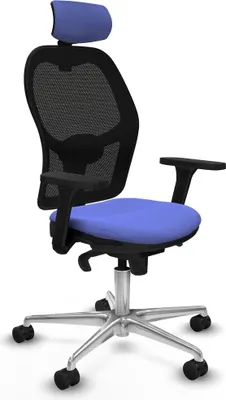 Produktbild von Bürostuhl mit Kopfstütze Jorquera Piqueras y Crespo 3D086N2 Hellblau