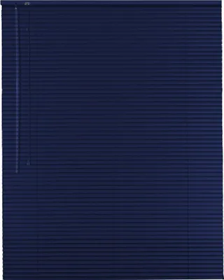 Produktbild von Alu Jalousie Aluminiumjalousie 95 x 210 cm dunkelblau Rollo Jalousette Bedienseite links