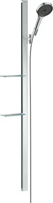 Obrázok produktu pre Sprchový set Rainfinity 130 so sprchovou tyčou 1500 mm chróm chróm š. sprchová tyč 1500 mm, š. mydlovnička