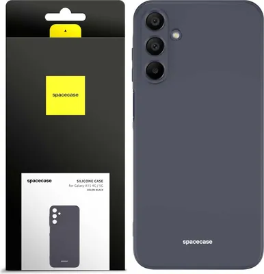 Image de Coque en silicone SPACECASE Coque en silicone pour Galaxy A15 4G / 5G Noir
